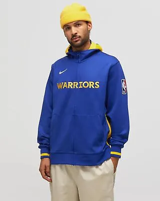 Buy Nike Dri-FIT NBA Golden State Warriors Showtime Full-Zip Hoodie Men Rush Blue/a • 117.21£