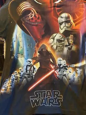 Buy Colourful Kylo Ren & Stormtroopers Star Wars Tshirt, Size Large • 6.50£