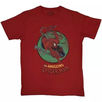 Buy Marvel Comics - Unisex - T-Shirts - Medium - Short Sleeves - Spiderman - K500z • 13.43£