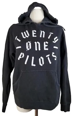 Buy Twenty One Pilots Hoodie Sweatshirt Lightweight Black Logo Women's M • 13.71£