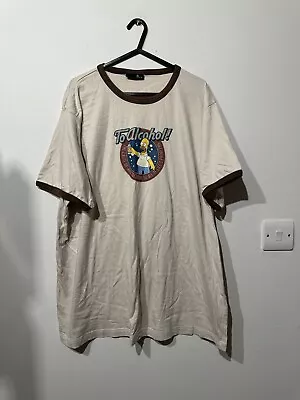 Buy Vintage BHS The Simpsons Homer To Alcohol T Shirt XXL • 15£