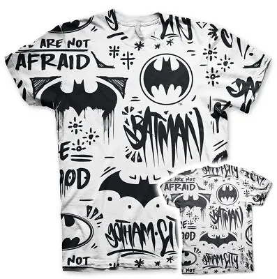 Buy Batman Symbols T-Shirt A / Or Polyester Officially Licensed • 46.37£