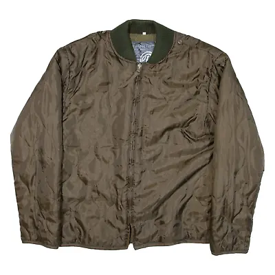 Buy BRANDIT Fleece Lined Mens Quilted Jacket Green XL • 19.99£