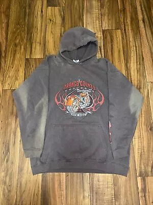Buy VTG Orange County Choppers Hoodie Mens Large OCC Flames Motorcycles Made In USA • 57.24£