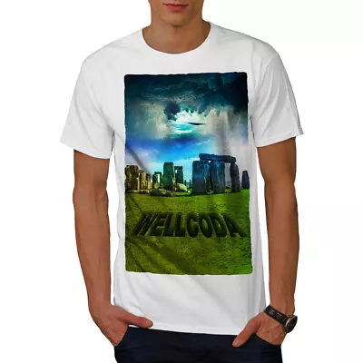 Buy Wellcoda Stone Field Cool Mens T-shirt, England Graphic Design Printed Tee • 15.99£