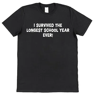 Buy I Survived The Longest School Year Teacher T-Shirt End Of Term Teacher Gift Idea • 15.95£