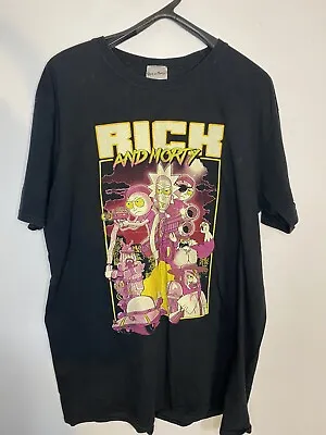 Buy Rick & Morty Cotton Black T-shirt Size XL • 11.99£