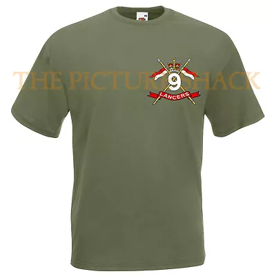 Buy 9th Queens Royal Lancers Cap Badge Printed On A T Shirt. Choice Of Colours  • 14.99£