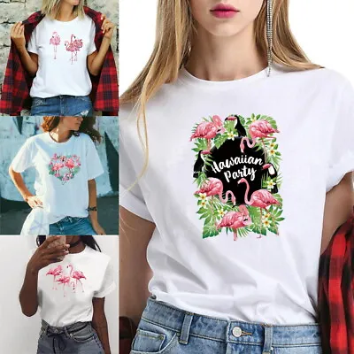 Buy Womens T Shirt Ladies Baggy Fit Short Sleeve Slogan T-shirt Tee Tops • 5.49£