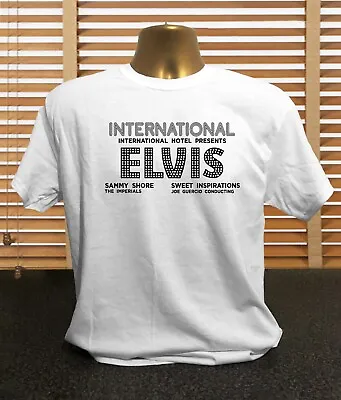 Buy Elvis At The International Hotel - Men's Elvis Presley T Shirt • 14.99£