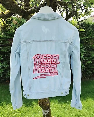 Buy Girls Benetton David Bowie Rebel Rebel Blue Denim Jacket Age 12  30  Chest • 9.99£