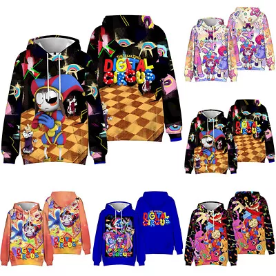 Buy THE AMAZING DIGITAL CIRCUS Kids Boys Girls Hooded Hoodie Sweatshirt Pullover Top • 12.58£