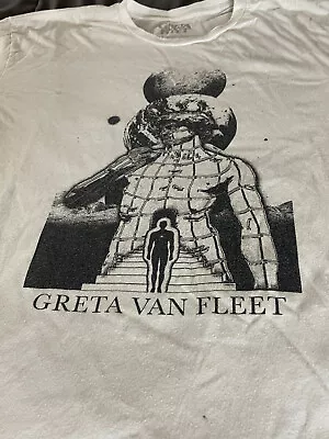 Buy GRETA VAN FLEET Concert Men's Size XL White DREAMS IN GOLD TOUR T-Shirt Tee NICE • 23.62£