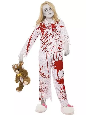 Buy Halloween Girls Zobie Pyjama Girl Costume • 17.94£