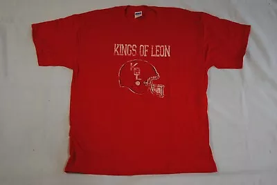 Buy Kings Of Leon Distressed Gird Iron Helmet Followill T Shirt New Official Rare • 12.99£