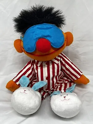 Buy Sesame Street 1996 Ernie Singing Snoring Toy Pyjamas Sleep Toy Used  • 13£