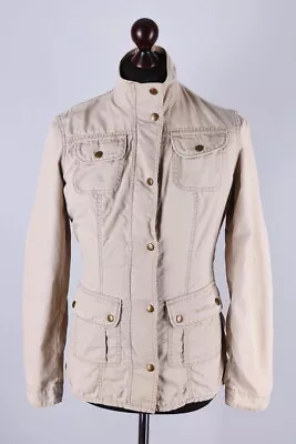 Buy Ladies Barbour Natural Weathered Field Jacket Size L / UK12 • 65.99£