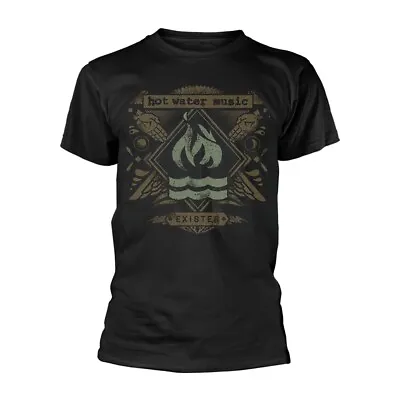 Buy HOT WATER MUSIC - EXISTER BLACK T-Shirt Small • 19.11£