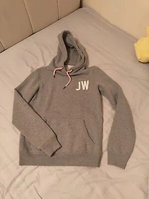 Buy Jack Will's Marl Grey Hoodie Pullover Pink Drawstrings Size 8 • 7.99£