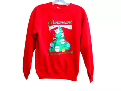 Buy VTG Paramount 1980s 1990s TV Shows Ugly Christmas Tree Sweater Sweatshirt M RARE • 375.94£
