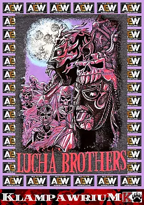 Buy 👊AEW👊Exclusive👊The LUCHA BROTHERS Army Of Darkness T-SHIRT👊Small👊Pro👊New👊 • 14.99£