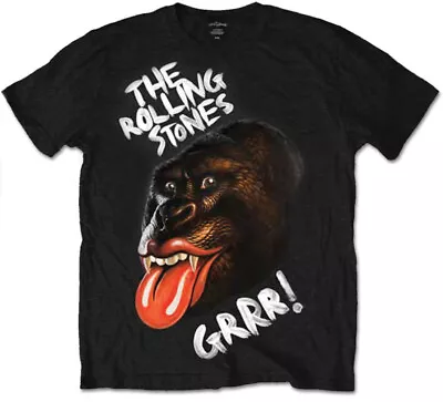 Buy The Rolling Stones Grrr Black Gorilla Black T-Shirt OFFICIAL • 14.89£