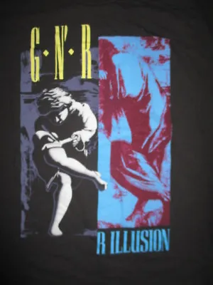 Buy Retro GUNS N' ROSES  Illusion  (GNR) (2XL) T-Shirt SLASH AXL ROSE DUFF McKAGAN • 33.15£
