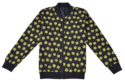 Buy Adult Smiley Face Festival Jacket 90s Acid House Rave Outfit Zip Bomber Unisex • 24.95£