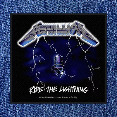 Buy Metallica - Ride The Lightning (new) Sew On Patch Official Band Merch • 4.75£