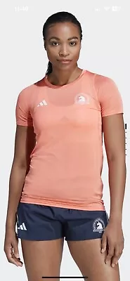 Buy 2023 Boston Marathon Women’s Peach Tech Shirt Small • 42.63£