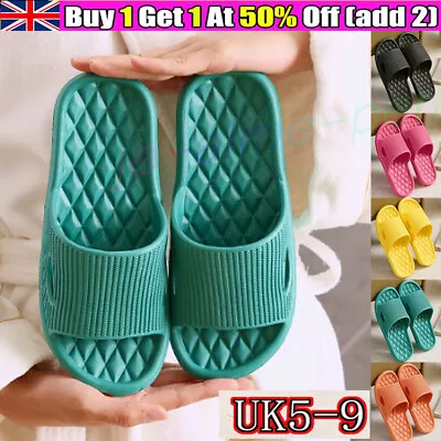 Buy Shower Bath Slippers.Women Men Non-Slip Home Bathroom Out/Indoor Slippers.Shoes • 5.49£