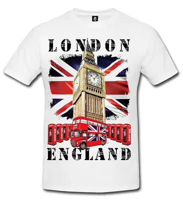 Buy Big Ben London Mens T-shirt/Red Bus/UK/England/Souvenir//Union Jack/Tshirt/Top • 12.99£