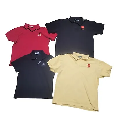 Buy Women's Polo Shirts Wells Fargo Logo Yellow Black Red Size Large Lot Of 4 • 9.46£