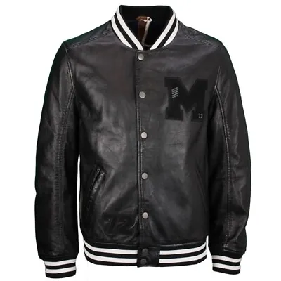 Buy Gipsy Men Jacket Leather Jacket Black GmMuno RF Black • 144.54£