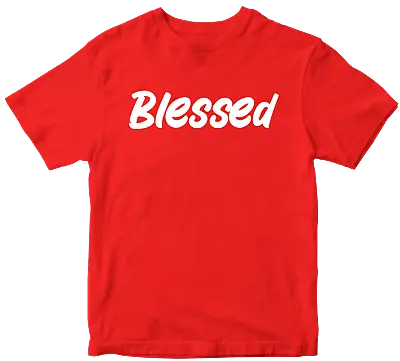 Buy Blessed T-shirt Religious Grateful Christianity Christian Love Celebration Gifts • 8.99£