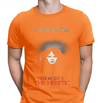 Buy Halloween T-Shirt Exorcist II The Heretic Movie Poster Spooky Mens T Shirts #HD • 13.49£