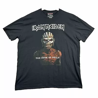 Buy Iron Maiden 2015 The Book Of Souls Metal Music Rock Band Black T-shirt XXL • 23.74£