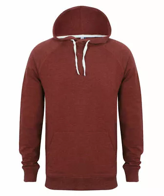 Buy Front Row FR832 French Terry Kangaroo Pocket Hoodie Raglan Sleeve Top XS • 19.99£