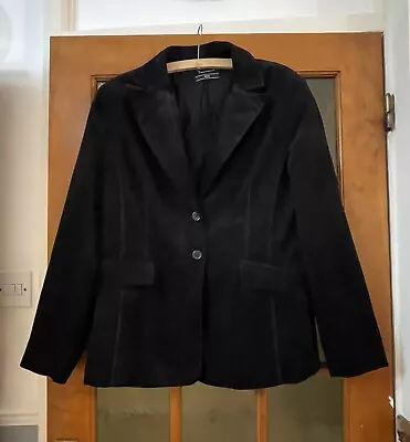Buy  Ladies MNG Black Corduroy Jacket Medium Sized • 20£