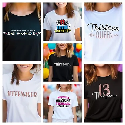 Buy Ladies Teenager Birthday T Shirt 13th 2011 Sister Daughter Teen Gift Top 2024 • 13.99£