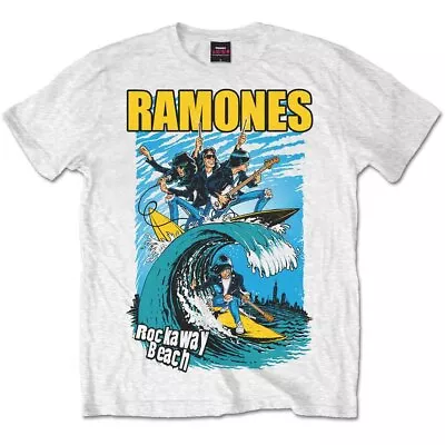 Buy Ramones Rockaway Beach Official Tee T-Shirt Mens • 15.99£