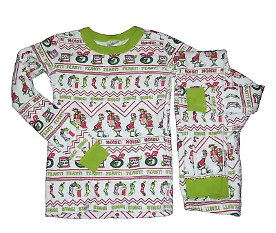 Buy Hanna Andersson Boy Girl Size 140 US 10 Dr Seuss Christmas Pajamas Set Who Hash • 18.93£