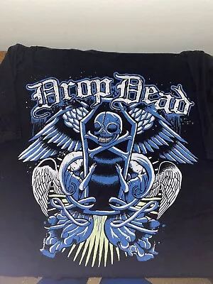 Buy Vintage Drop Dead Clothing Black T Shirt Size XL Hardcore BMTH • 30£
