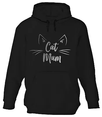 Buy Womens Cat Mum Hoodie Mom Mother Cute Fur Baby Lover Hoody Ladies Shirt Gift • 19.99£