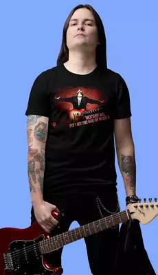 Buy Deadstar Clothing 'worship Me' Men's Black T-shirt Size Small *punk *rock *new • 12.95£