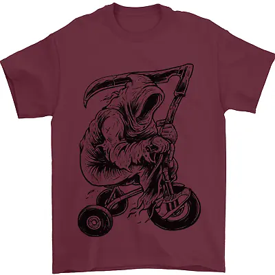 Buy Grim Reaper Trike Bicycle Cycling Gothic Mens T-Shirt 100% Cotton • 8.49£