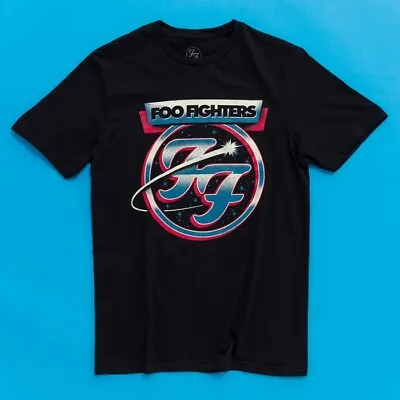 Buy Official Foo Fighters Comet Logo Black T-Shirt : S,M,L,XL,XXL • 19.99£