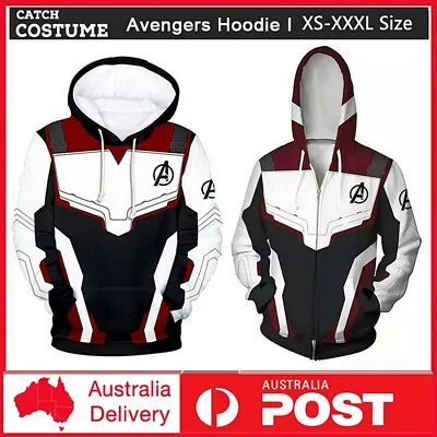 Buy Avengers Endgame Quantum Realm Sweatshirt Jacket Advanced Tech Hoodie Cosplay • 20.99£