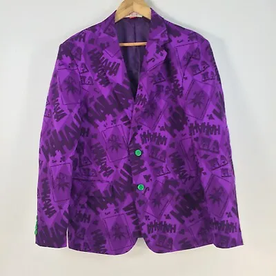 Buy Opposuits Mens Joker Batman Purple Blazer Suit Jacket Size 42 077339 • 43.72£