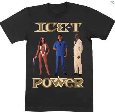 Buy Ice-t Unisex Tee: Power Official Mech Size Large New Black Colourway Hip Hop • 18.69£
